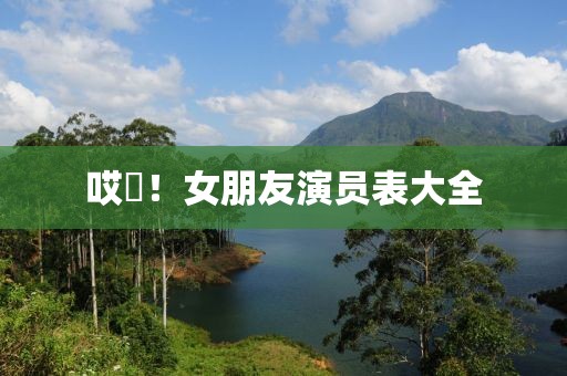 哎吔！女朋友演员表大全