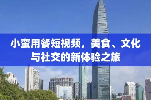 小蛮用餐短视频，美食、文化与社交的新体验之旅