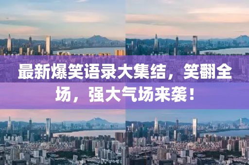 最新爆笑语录大集结，笑翻全场，强大气场来袭！