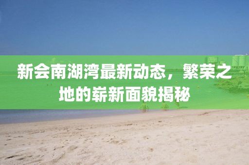 新会南湖湾最新动态，繁荣之地的崭新面貌揭秘