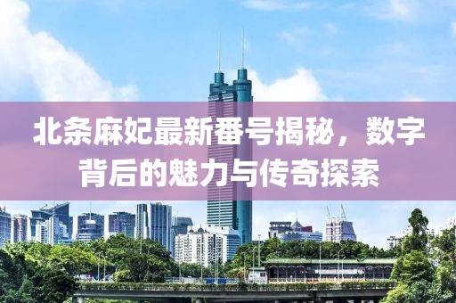 北条麻妃最新番号揭秘，数字背后的魅力与传奇探索