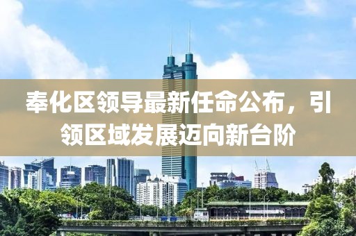 奉化区领导最新任命公布，引领区域发展迈向新台阶