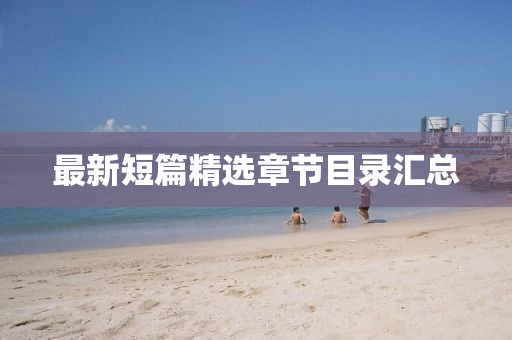 最新短篇精选章节目录汇总