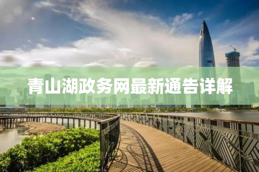 青山湖政务网最新通告详解