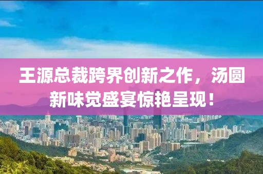 王源总裁跨界创新之作，汤圆新味觉盛宴惊艳呈现！