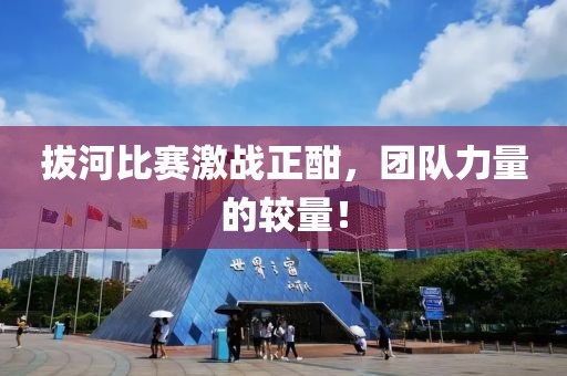 拔河比赛激战正酣，团队力量的较量！