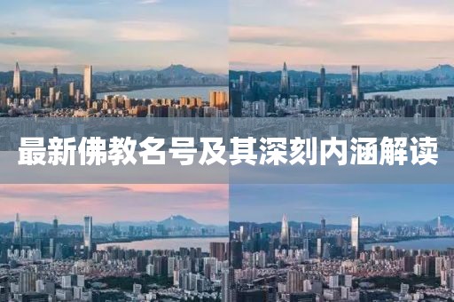 最新佛教名号及其深刻内涵解读