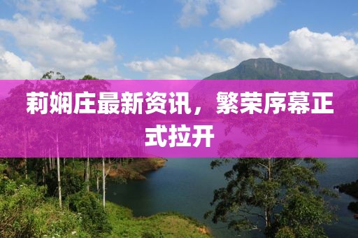 莉娴庄最新资讯，繁荣序幕正式拉开