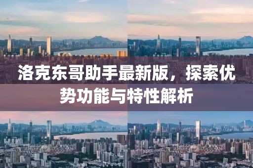 洛克东哥助手最新版，探索优势功能与特性解析
