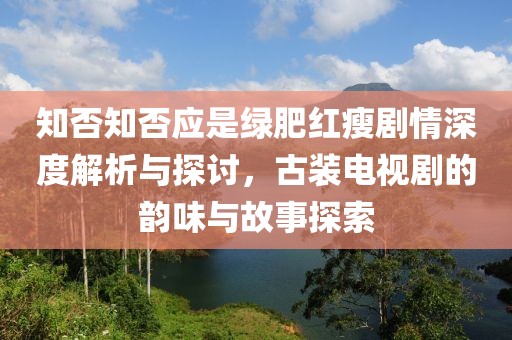 知否知否应是绿肥红瘦剧情深度解析与探讨，古装电视剧的韵味与故事探索