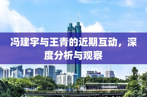 冯建宇与王青的近期互动，深度分析与观察